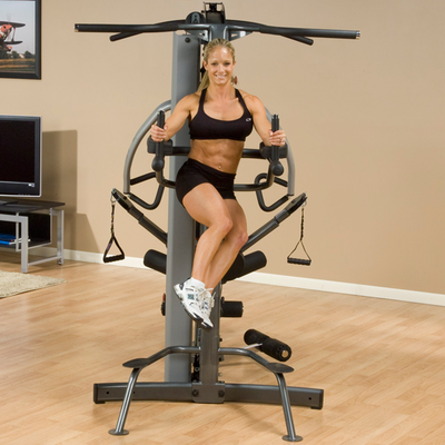 Body-Solid F600 Fusion 600 Personal Trainer Gym with Optional FUSION Vertical Knee-Raise / Dip Station