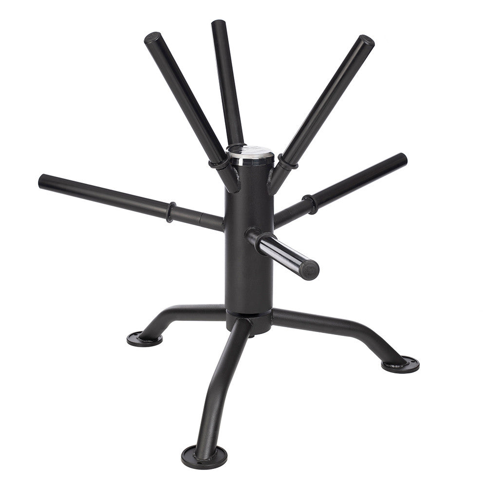 Rubber Plate Racks Hampton Rotating Plate Rack: 360° Access & Compact Olympic Storage