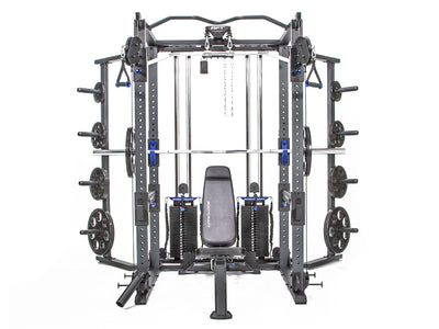 BodyCraft RFT PRO Rack Functional Trainer with Optional Add-Ons - Weight Plates NOT Included - Shown with Available Options - NOT Included