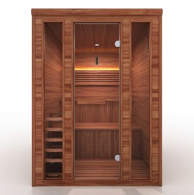 Golden Designs  "Engelberg Edition" 6 Person Traditional Steam Sauna (GDI-7060-01) - Pacific Premium Clear Cedar