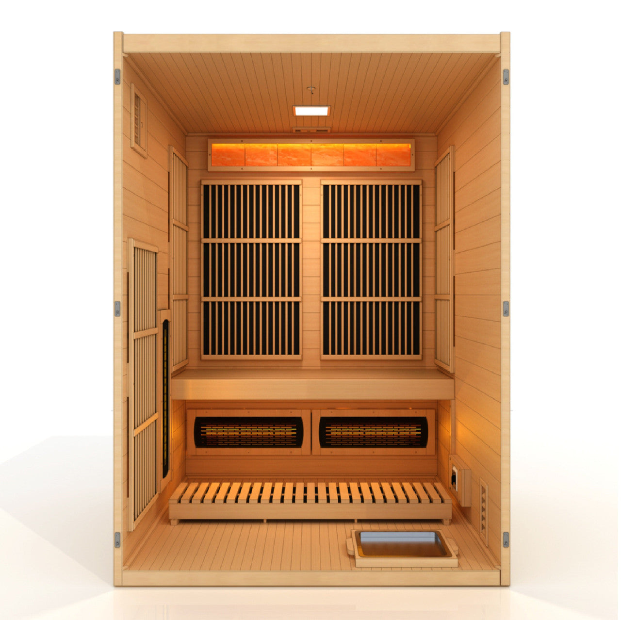 Golden Designs 2025 Soria 3 Per Hybrid Sauna (Indoor). Full Spectrum and Harvia Traditional Stove