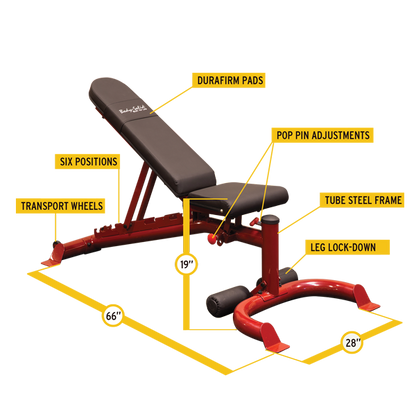 Body-solid Flat Incline Decline Bench