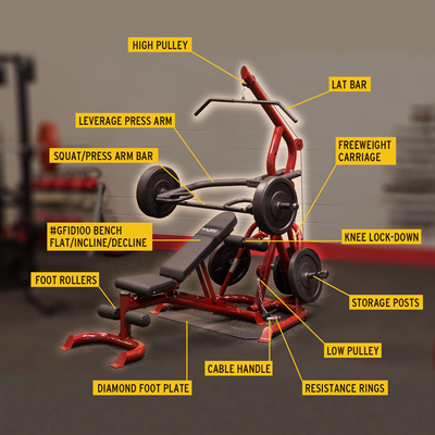 Body-Solid Corner Leverage Gym Package