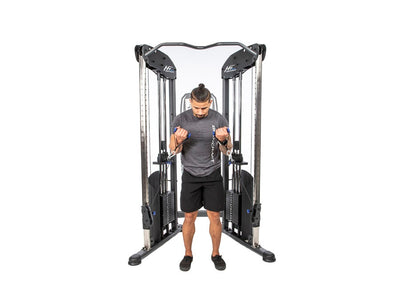 BodyCraft HFT PRO Functional Trainer Dual 150 lb. Stacks with Accessories and Workout
