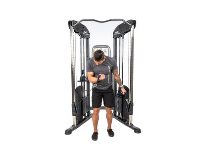 BodyCraft HFT PRO Functional Trainer Dual 150 lb. Stacks with Accessories and Workout