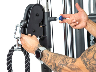 BodyCraft HFT PRO Functional Trainer Dual 150 lb. Stacks with Accessories and Workout