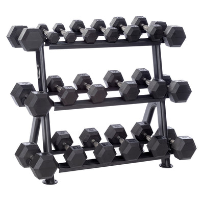 Hampton Flat Three-Tier Horizontal Rack *Dumbbells Sold Separately