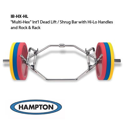 Hampton Multi-Hex International Dead Lift / Shrug Bar w/ Hi-Lo Handles