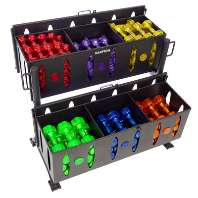 Hampton Group X Two-Tiered Jelly Bell Rack - Dumbbells Sold Separately