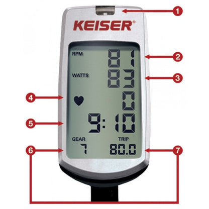 Keiser M5i Strider with Bluetooth Wireless Computer Elliptical Trainer