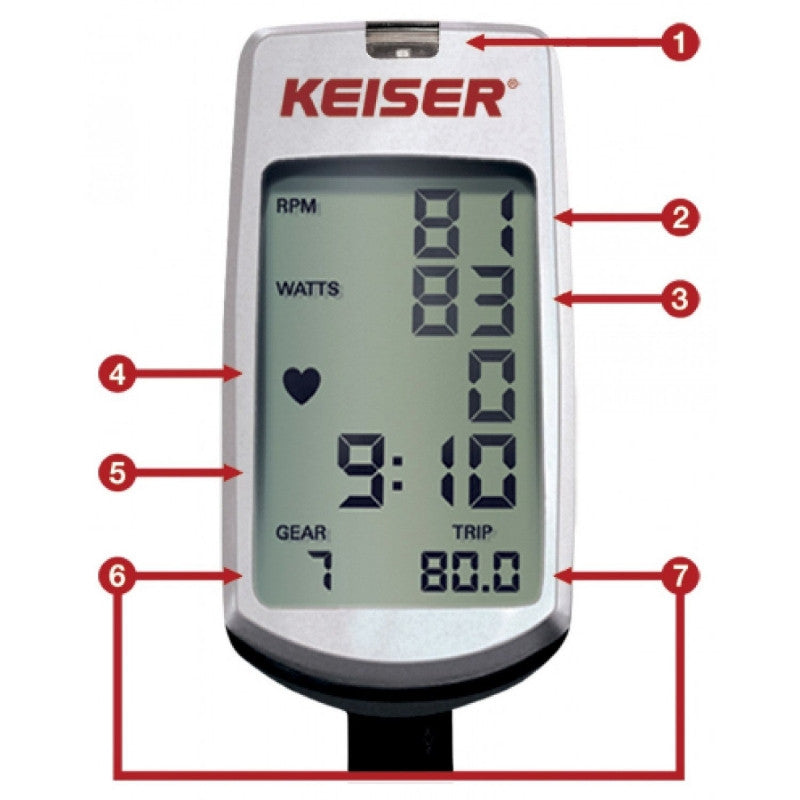 Keiser M5i Strider with Bluetooth Wireless Computer Elliptical Trainer