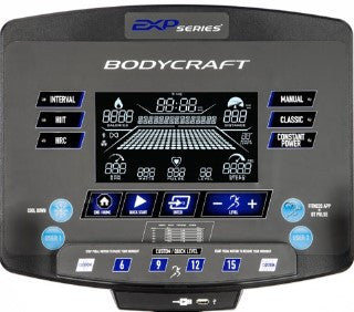 BodyCraft U1000 Upright Exercise Bike EXP Series - LCD CONSOLE
