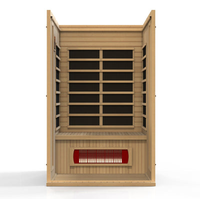 Golden Designs Maxxus 2-Person Low EMF (Under 8MG) FAR Infrared Sauna (Canadian Hemlock)