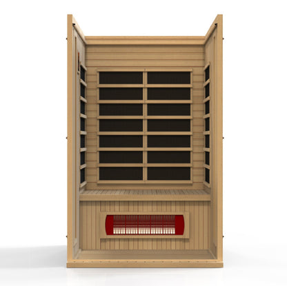 Golden Designs Maxxus 2-Person Low EMF (Under 8MG) FAR Infrared Sauna (Canadian Hemlock)