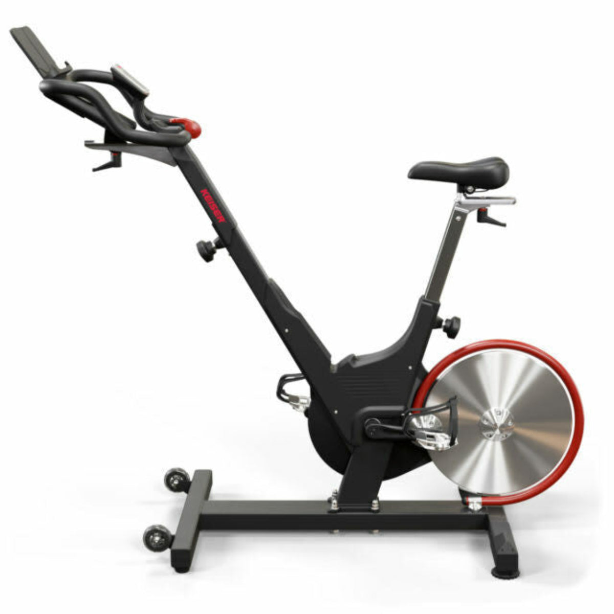 Keiser M3i Indoor Cycle with Bluetooth, Media Tray, Stretch Pads, Floor Mat, M Connect Display