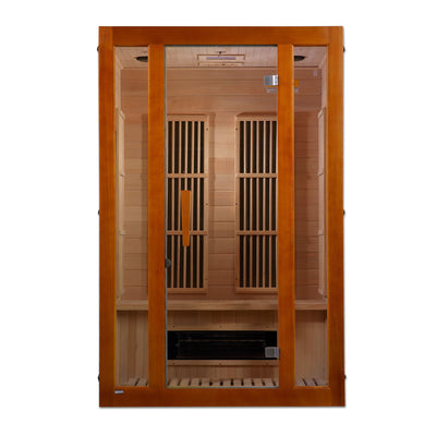 Golden Designs MX-J206-02S Maxxus 2-Person Low EMF (Under 8MG) FAR Infrared Sauna (Canadian Hemlock)