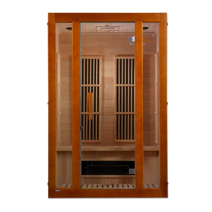 Golden Designs MX-J206-02S Maxxus 2-Person Low EMF (Under 8MG) FAR Infrared Sauna (Canadian Hemlock)