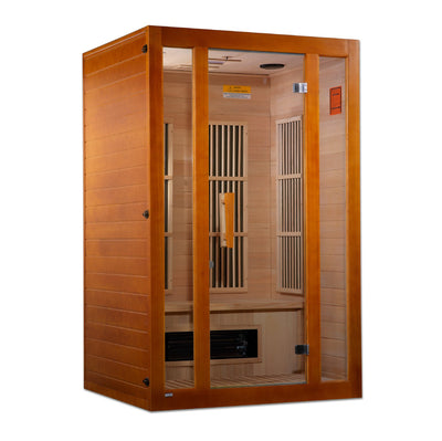 Golden Designs MX-J206-02S Maxxus 2-Person Low EMF (Under 8MG) FAR Infrared Sauna (Canadian Hemlock)