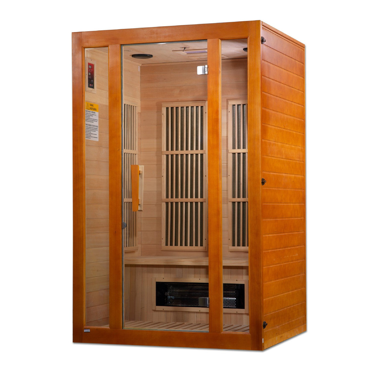 Golden Designs MX-J206-02S Maxxus 2-Person Low EMF (Under 8MG) FAR Infrared Sauna (Canadian Hemlock)