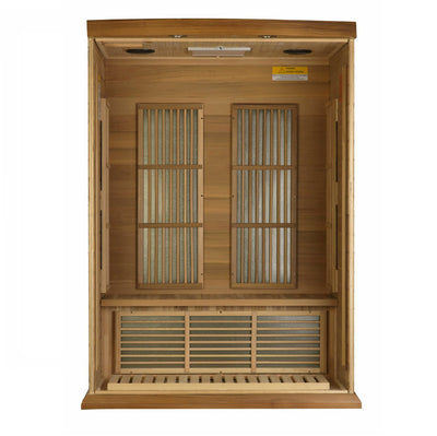 Golden Designs  Maxxus 2-Person Near Zero EMF (Under 2MG) FAR Infrared Sauna (Canadian Red Cedar)