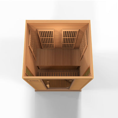Golden Designs  Maxxus 2-Person Near Zero EMF (Under 2MG) FAR Infrared Sauna (Canadian Red Cedar)