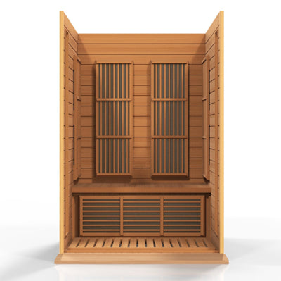 Golden Designs  Maxxus 2-Person Low EMF (Under 8MG) FAR Infrared Sauna (Canadian Red Cedar)