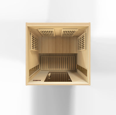 Golden Designs  Maxxus 2-Person Near Zero EMF (Under 2MG) FAR Infrared Sauna (Canadian Hemlock)