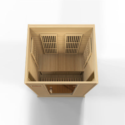 Golden Designs  Maxxus 2-Person Near Zero EMF (Under 2MG) FAR Infrared Sauna (Canadian Hemlock)