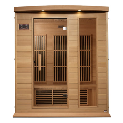 Golden Designs Maxxus 3-Person Near Zero EMF (Under 2MG) FAR Infrared Sauna (Canadian Hemlock)