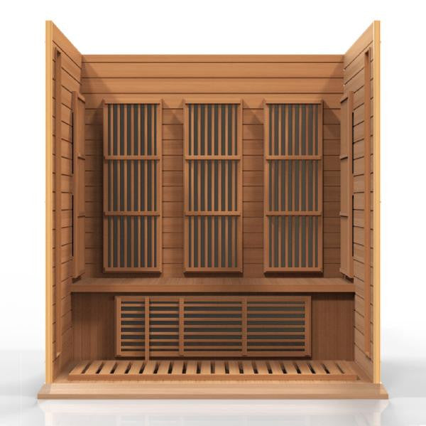 Golden Designs Maxxus 3-Person Low EMF (Under 8MG) FAR Infrared Sauna (Canadian Red Cedar)