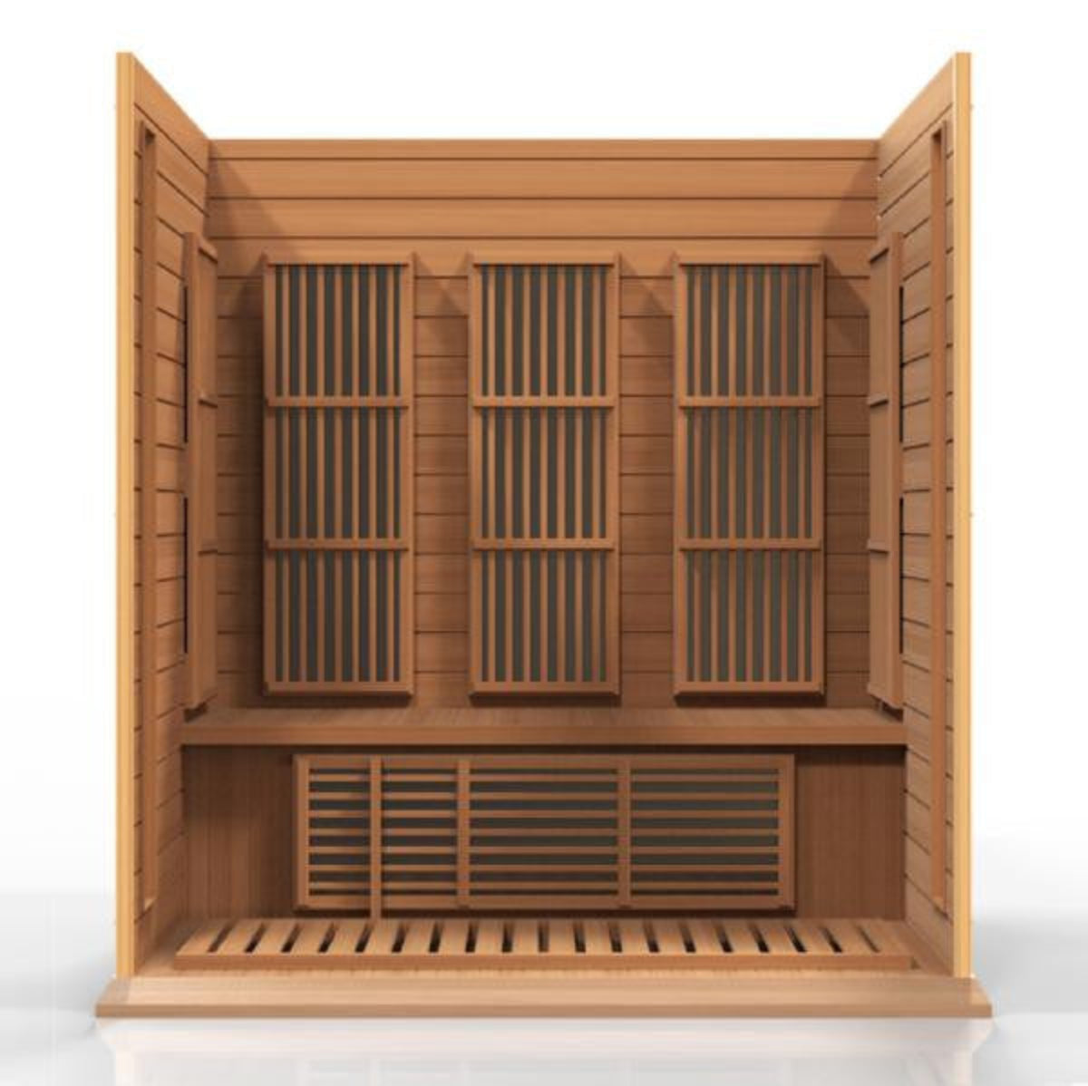 Maxxus 3-Person Near Zero EMF (Under 2MG) FAR Infrared Sauna (Canadian Red Cedar)