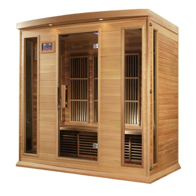 Golden Designs Maxxus 4-Person Low EMF (Under 8MG) FAR Infrared Sauna (Canadian Red Cedar)