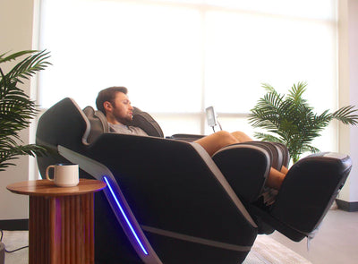 Lifesmart Nova 4D Faux Leather Zero Gravity Massage Chair - Fitness Outlet