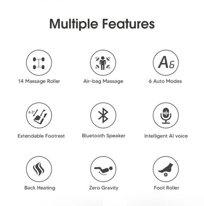 Lifesmart Motion 2D Massage Chair Bluetooth Connection Zero Gravity - Fitness Outlet