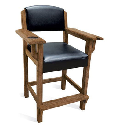Brunswick Traditional Player's Chair - RUSTIC DARK BROWN