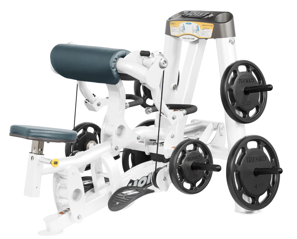 Hoist Fitness ROC IT RPL5102 Plate Loaded Preacher Biceps Curl RPL-5102 - Fitness Outlet 