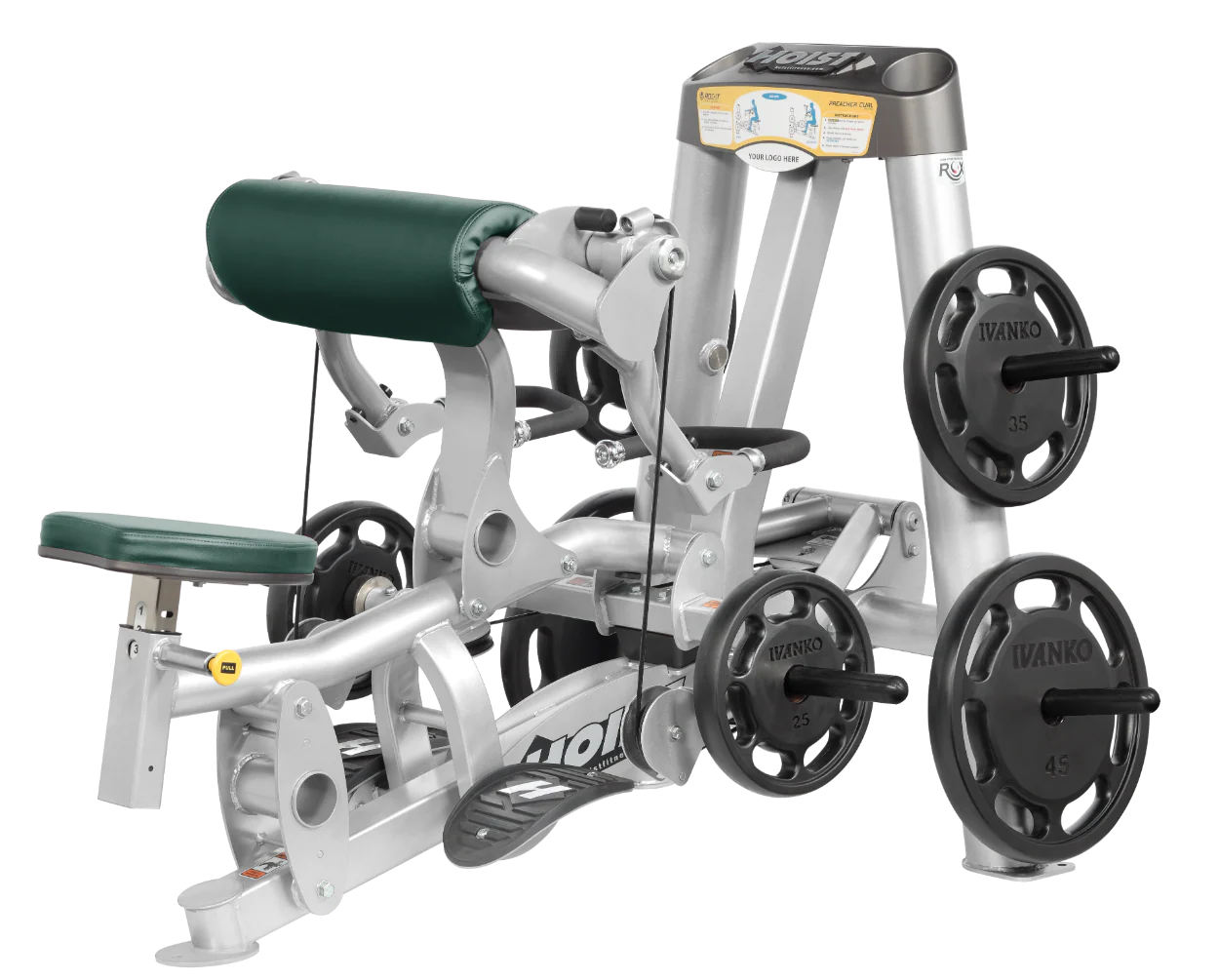 Hoist Fitness ROC IT RPL5102 Plate Loaded Preacher Biceps Curl RPL-5102 - Fitness Outlet 