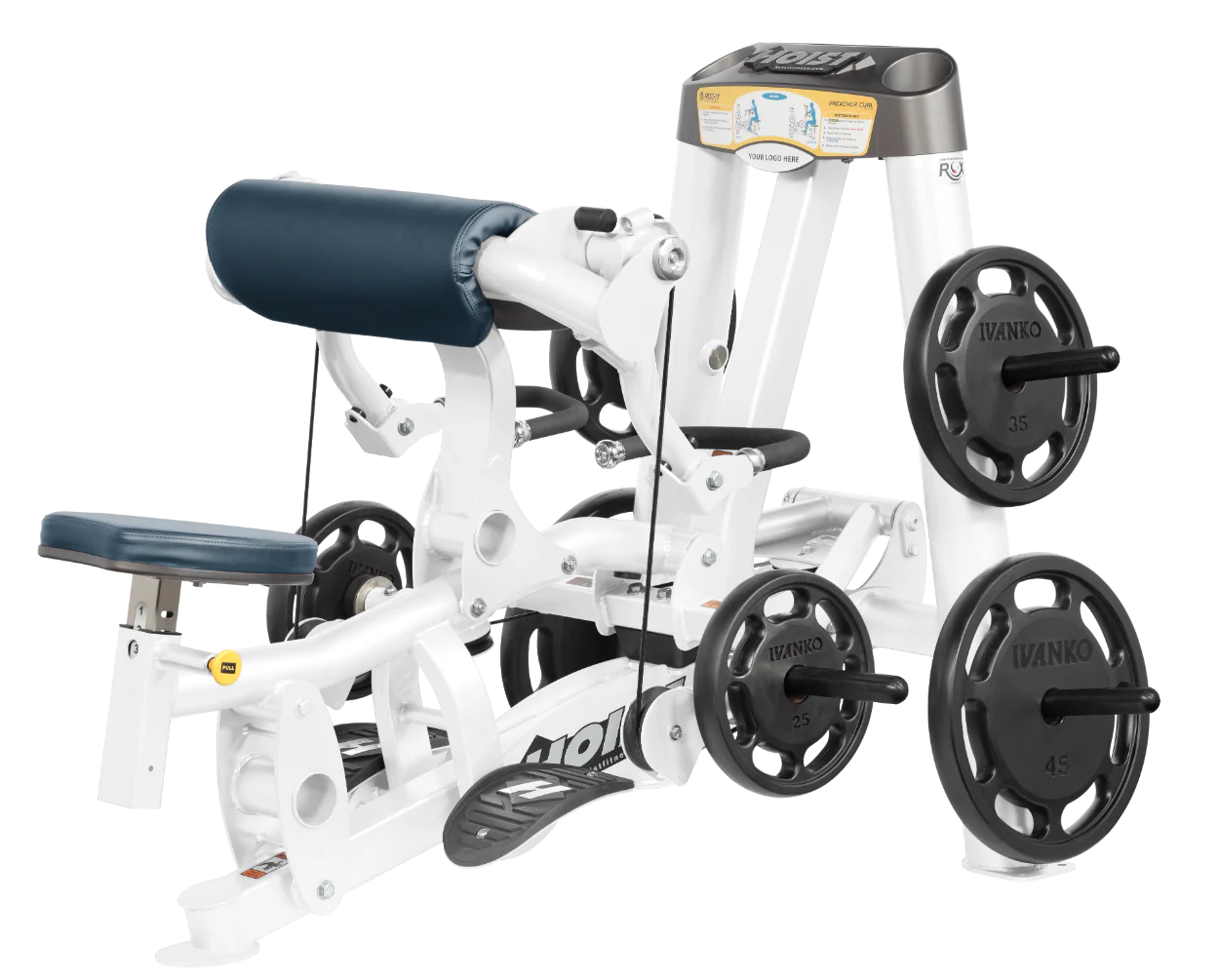 Hoist Fitness ROC IT RPL5102 Plate Loaded Preacher Biceps Curl RPL-5102 - Fitness Outlet 