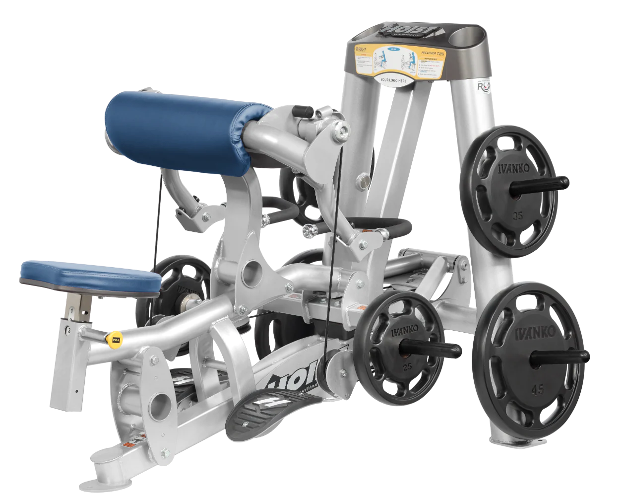 Hoist Fitness ROC IT RPL5102 Plate Loaded Preacher Biceps Curl RPL-5102 - Fitness Outlet 