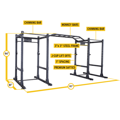 Body-Solid Commercial Double Power Rack Package