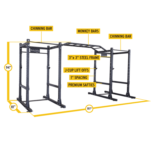 Body-Solid Commercial Double Power Rack Package