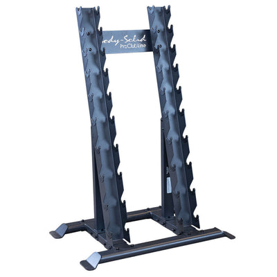 Body-Solid Pro Clubline SRD300 Twin Tower 10 Pair Vertical Dumbbell Rack - Fitness Outlet 