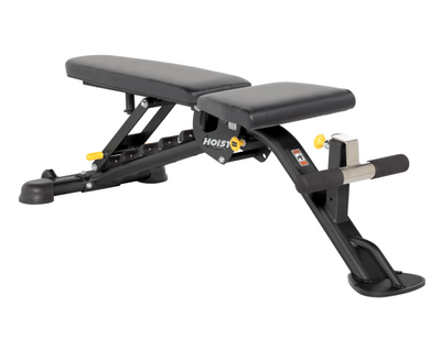 Hoist Fitness HF5165  7-Position F.I.D. Bench - New Matte Black Color - FITNESS OUTLET