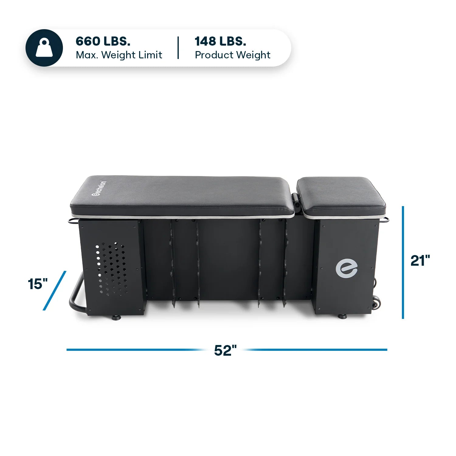 Echelon Strength Storage Bench - Fitness Outlet