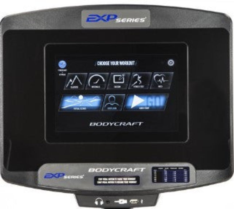 BodyCraft U1000 Upright Exercise Bike EXP Series - 10" TOUCH SCREEN