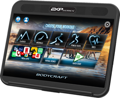 BodyCraft T1100 Treadmill - 16" amd 19" Touchscreen Console 