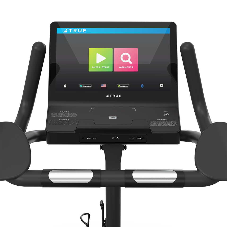 True Fitness Launch Upright Bike - Unite 16" T ouch Screen Console