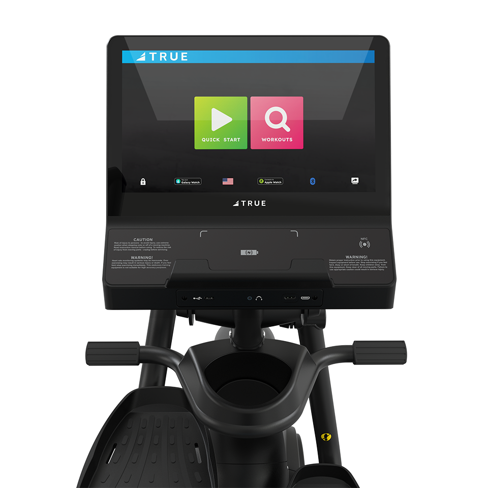 True Fitness Apex Recumbent Elliptical - Unite 16" Touch Screen Console