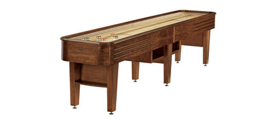 Brunswick Andover II Shuffleboard Table Shown in Chestnut Finish