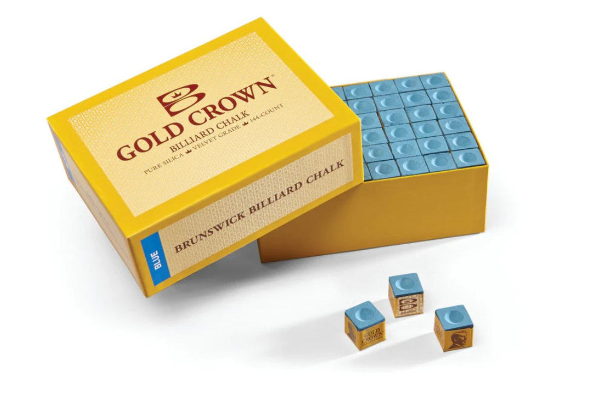 Brunswick Gold Crown 144 Piece Chalk  - Blue